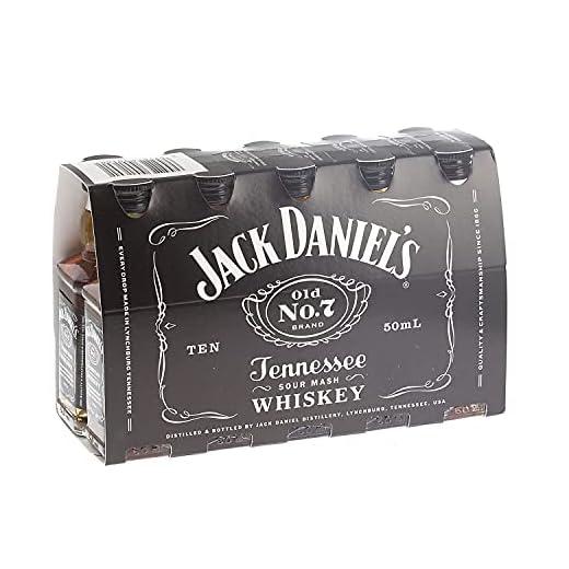 Jack Daniels Miniature American Bourbon Whiskey 5cl Miniature - 10 Pack