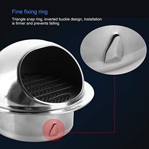 Chapeau de cheminée inox durable avec déflecteur