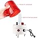 Industrial LED Rotating Warning Light, AC110V Red Strobe Light for Public Emergency Alarms, Indoor/Outdoor Safety Siren with Volume Adjustment/Plug and Buzzer