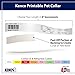 Kenco Printable Pet Collars Compatible with Various Printers and Software (Yellow) - 1