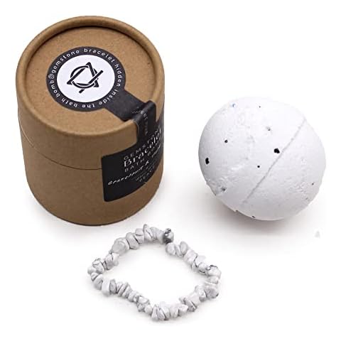 Grapefruit & Ylang Ylang Bath Bomb with Gemstone Bracelet Cover
