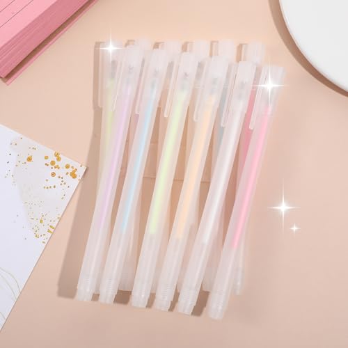 QFGasre 12 Stück schnell trocknende Bastel Manuelles Klebestifte, schnelltrocknende Farbpunktklebestifte Flüssigklebestifte, einfache und präzise Kontrolle Klebestifte mit feiner Spitze