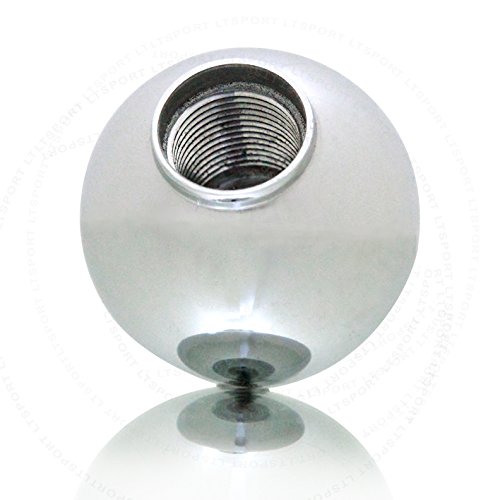 Lt Sport 5-Speed Manual Transmission Stick Shift Knob White Ball Black Gear Lever Cover #TOP2