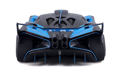 Image of Bburago - 1 /18 Scale Model Compatible with Bugatti Bolide W16 8.0 2020 Sports Car Die-Cast Scale Model Replica Miniature (Blue), Kids