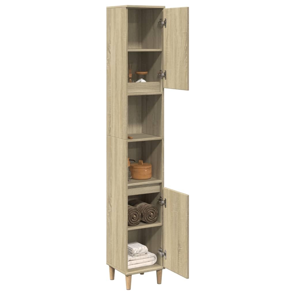 VIDAXL - Mobile da Bagno Rovere Sonoma 60x33x61 cm Legno Multistrato