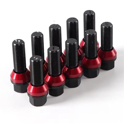 Pernos de rueda negros para Benz kit de tornillos M14x1.5 para llantas de coche 3