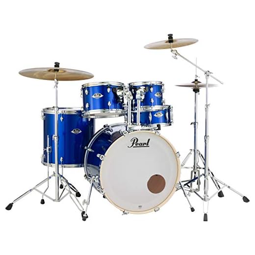 Pearl Export EXX 5-Piece Drum Set with Hardware - Fusion Configuration-High Voltage Blue