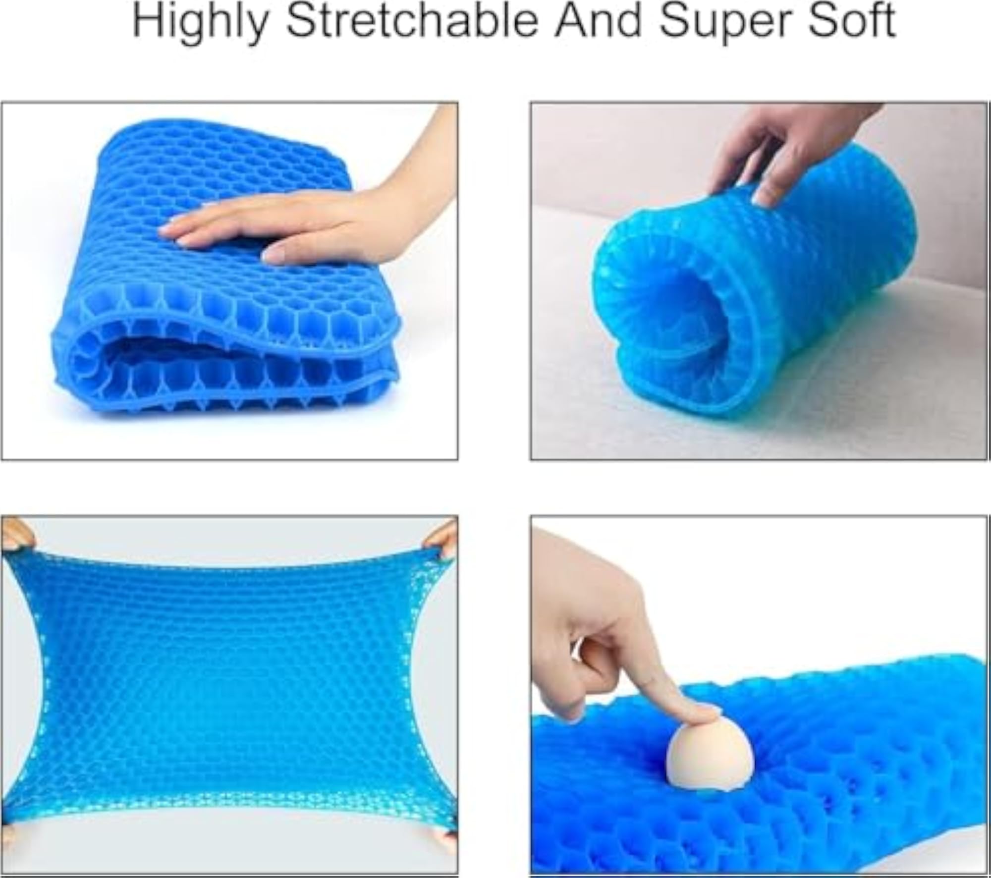 Gel Car Seat Cushion for Back, Spine & Hip Pressure Relief