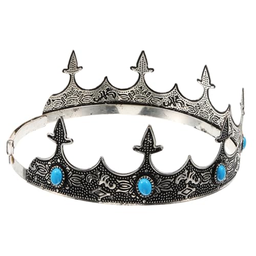 Gatuida Retro Masculina Vintage Diadema Metálica Resistente para Cosplay Rendimiento Escenario Cumpleaños Boda Fiesta
