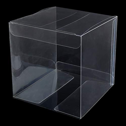 Shanqian SQUS-CLEARBOX-50PCS-CLEAR-210219 50 Pack Pet Crystal Clear Boxes Transparent Boxes cover