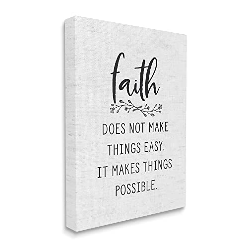 Image of Stupell Industries 'Encouraging Faith Quote Rustic Botanical'| Canvas Art