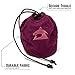 Dundra Multipocket Dice Bag - DND Velvet Pouch - Large Dice Bags for D&D with Pockets - Soft Case for RPG Dice Storage - Drawstring Pouches for Role Playing Games Dice Set - Polyhedral Dice Bag (Plum)