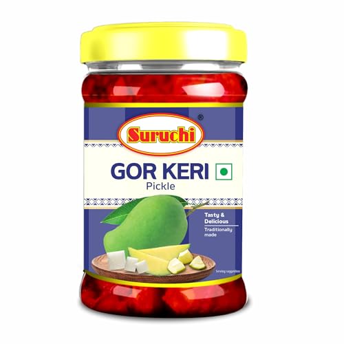 Image of Suruchi Gor Keri Pickle - 100g | Meetha Aam Ka Achar | Sweet Gujarati Gor Keri Mango Chutney | Authentic Indian Mango Pickle (Pack of 1)
