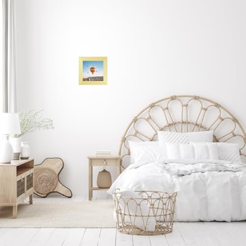 Image of JCJMY 4x4 Picture Frame Gold for Wall Hanging or Tabletop, Wall Mounting Horizontally or Vertically, 4 x 4 Wall Gallery Poster Photo Frame with Shatter Resistant Plexiglass, Gold
