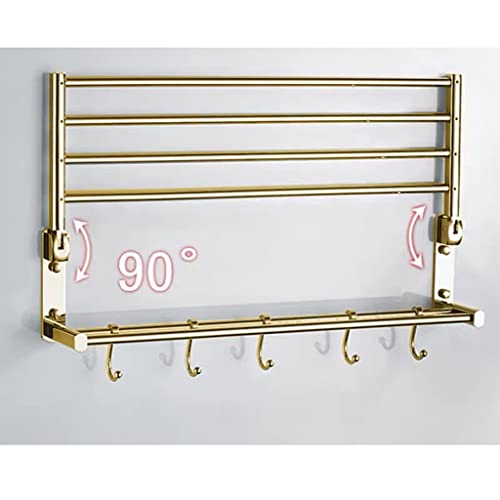 Étagère de rangement panier suspendu multifonctionnel or 90cm - 3