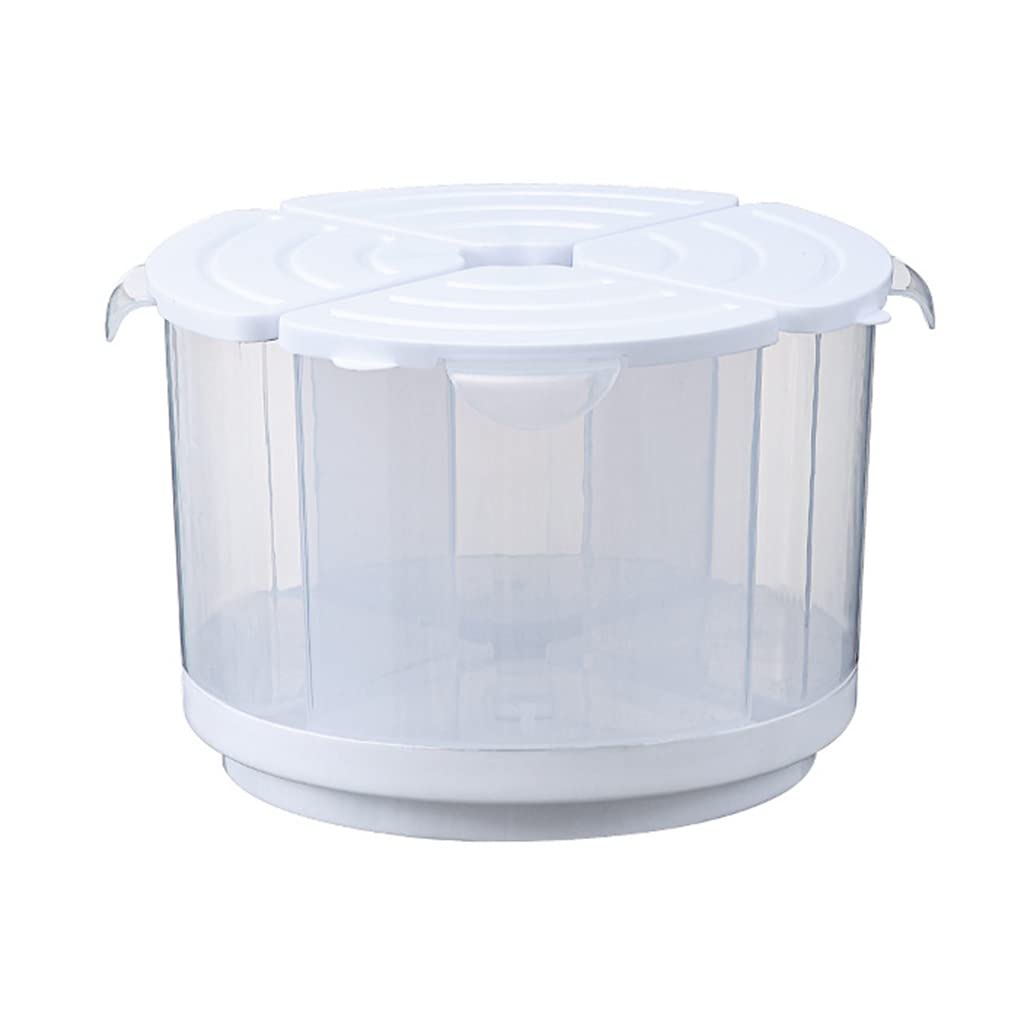 Hsioluted Food Storage Container Strong Large Capacity Sealed Design Food Can with Lid for Cereals Rice Red Bean Grain Containers with Lids Large Capacity for Nut Grains Dry Goods Flour