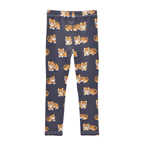 Cartoon Tiger Animal Girls Casual Leggings for Kids Printed Long Pant Bottoms Stretch and Soft2