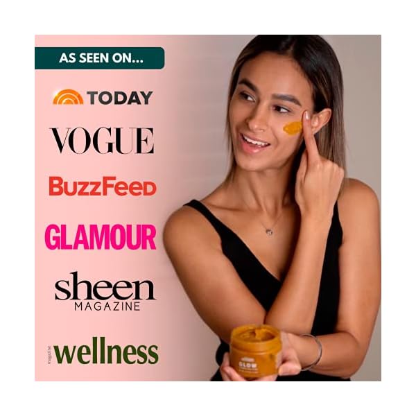 Minimo Glow Turmeric Face Scrub (ððð¦ð¨ð§ ððð¤ð) - Infused with Turmeric, Manuka Honey, Cinnamon, and Chamomile - Face Scrub for All Skin Types - Achieve Healthy Skin