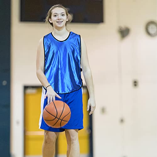 24 Pack Pinnies Scrimmage Practice Vests Soccer Basketball Training Jersey for Youth Adult Team Sports Football Practice Vest