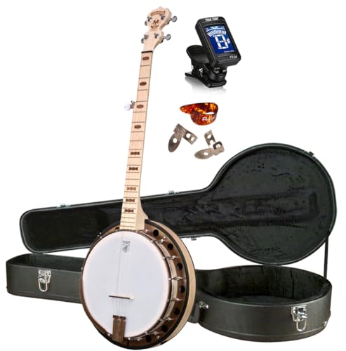 Deering Goodtime 2 5-String Maple Resonator Bluegrass Banjo 1920's Art Deco Inlay Bronze Powder Coat...