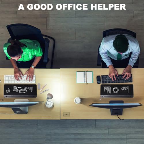 TSJ OFFICE Small Desktop Whiteboard -Glass Dry Erase Board Computer Keyboard Stand White Board Surface Pad with Drawer, Desk Organizers with Accessories for Office, Home, School -  image 8