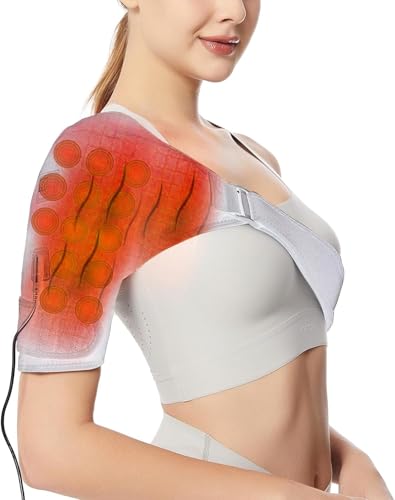 Shoulder Heating Pads Wrap,3 Heat Settings Relieve Muscle Pain,Rotator Cuff,Reduce Shoulder...