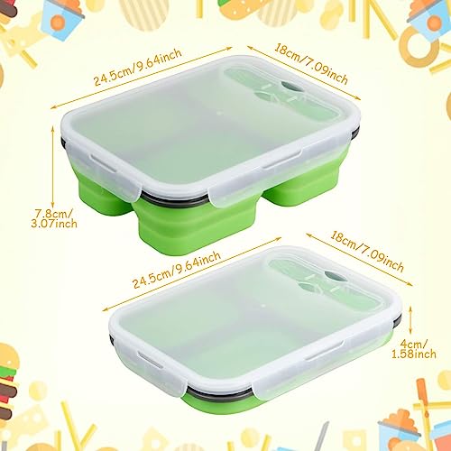 Coreslux Collapsible Silicone Bento Lunch Box thumb #2