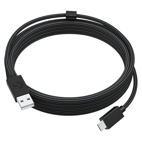 Cavo di ricarica USB intrecciato compatibile con Logitech G635 G935 G633 G933 G633 G633 G430 Pro Gaming Headsets, Logitech G502 G633 G633s Lightspeed Wireless Gaming Mouse Logitech G915 G913 RGB TKL tastiera