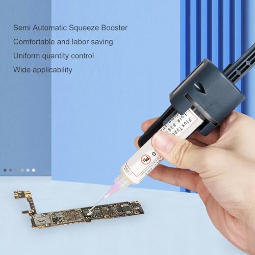 Candeon Lötpaste Extruder, Flussmittel Löten Extruder Lötflussmittelspender mit 1,3-mm Düsen, Gleichmäßige Ausgabe lötflussmittel Paste Kleberspender Lötpastenextruder für DIY Lötzinn Elektronik