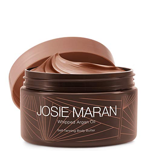 Josie Maran Whipped Argan Oil Self-Tanning Body Butter - Instantly Awakens The Look Of Skin With A Sun-Kissed Warmth (217g Net Wt. | 7.7 oz.)