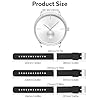 Foyscr Silicone Strap, Quick Buckle Waterproof Soft,Stainless Steel Buckle, Unisex Smartwatch Band, Sport Watch Strap (Black Buckle-20mm) #1