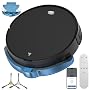 Yigars 2026 Robot Aspirateur Laveur 3 Modes de Nettoyage, 2 en 1 Aspirateur Robot Jusqu'à 5500Pa, WiFi/Alexa/App, 7.8CM, Auto-Charge, Nettoyage Intelligent pour Poils d’Animaux et Poussière,Noir