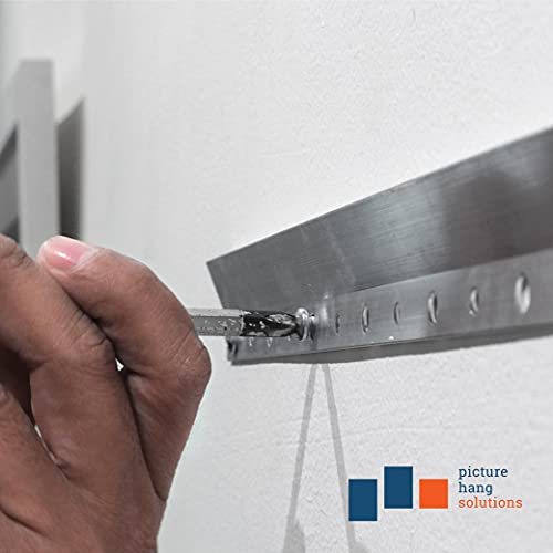 French Cleat Hanger 18 Inch - Picture, Mirror, Whiteboard Or Headboard Wall Mounting Brackets - Z Bar Hanger Supports 90Lbs #TOP6