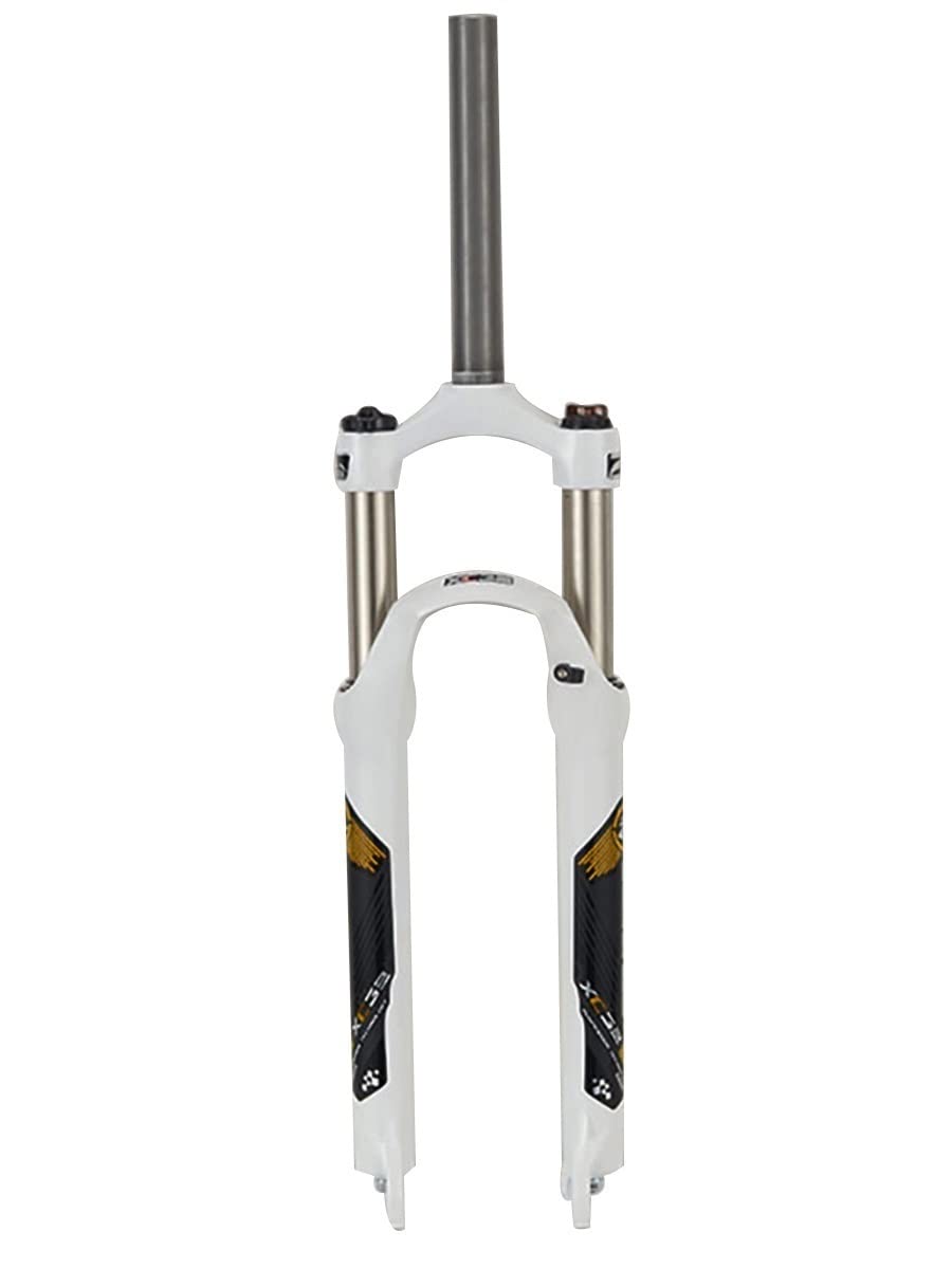 24 Inch Mountain Bike Air Suspension Fork - 120mm Travel, 32mm Stanchions, Manual/Remote Lockout, QR 9mm, 1-1/8" Straight Steerer
