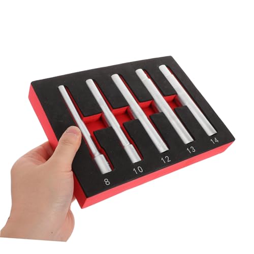 Llaves de vaso métricas profundas de metal extra largas para pernos largos 4