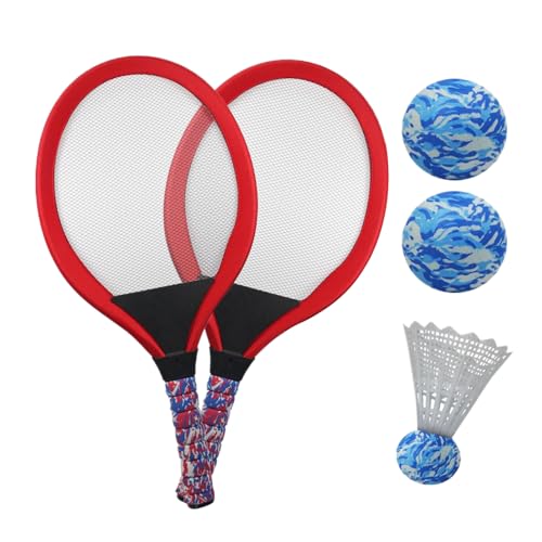 Raqueta De Tenis Para | Raquetas Deportes Al Aire Libre,Pareja Adolescente Adolescente con Pelota para Kindergarten Playa Patio de Recreación
