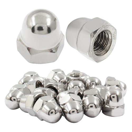 Hitefu 20PCS M8-1.25mm Acorn Cap Nuts