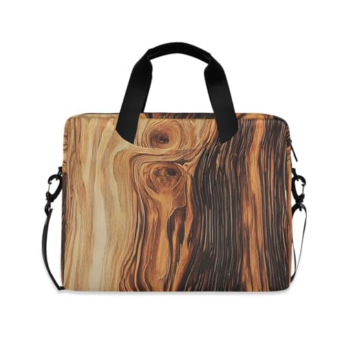 Bolsa Bandolera Brown Wood para Laptop 13-16 pulg