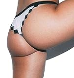 JcXxe Women Rosy Color Block Pixel Panties Underwear