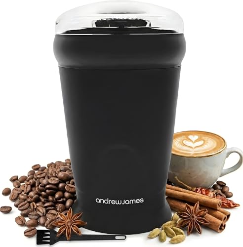 Andrew James Electric Coffee Grinder, Seed, Bean,...