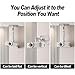 Perfectisan Projector Stand - Single Hole Hanging Height Adjustable Ceiling/Wall Mount, Aluminum Alloy Material, Load 33 lbs - Silver
