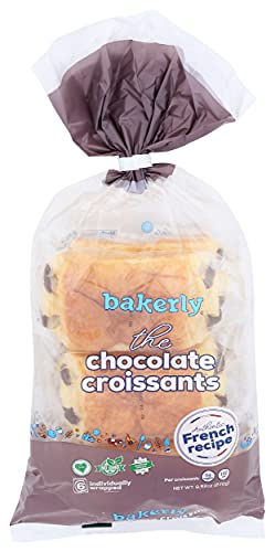 bakerly Chocolate Croissants, 9.52 Ounce.
