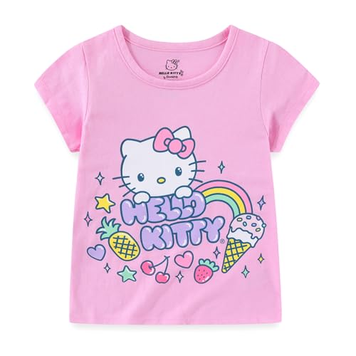 Hello Kitty Sanrio Girls 3 Pack Short Sleeve T-Shirt for Little and Big Kids3