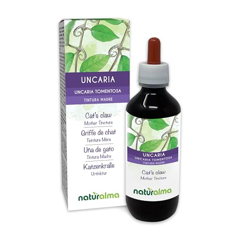 Uña de gato (Uncaria tomentosa) cortezas Tintura Madre sin alcohol Naturalma | Extracto líquido gotas 200 ml | Complemento alimenticio | Vegano