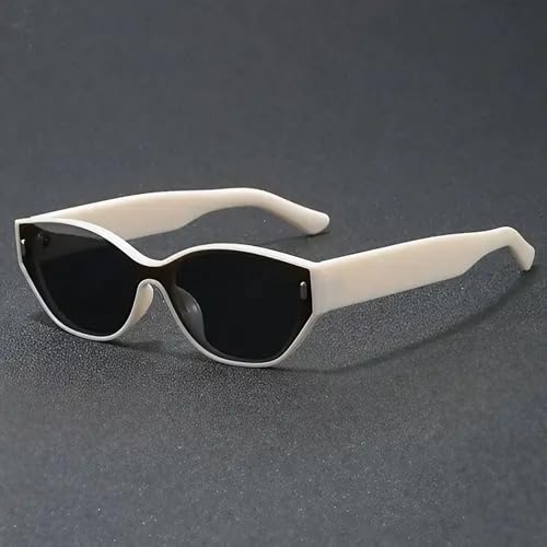 Image of IFLASH Retro Oval Cat Eye Sunglasses for Women Y2k Trendy Narrow Sunnies Designer Sun Glasses