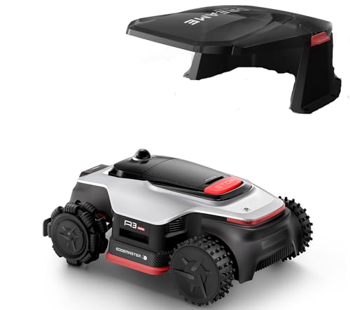 Image of DREAME LiDAR Robot Lawn Mower A3 AWD Pro 3500 +Garage Set, Wire Free No RTK, 4WD for 38.7 Slopes Robotic Lawn Mowers,Dual-Disc Cutting 15.8 inch Width