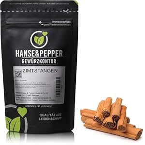 250g Zimtstangen ganz Cinnamon Premium natürlich vom Hanse&Pepper Gewürzkontor - Gourmet Serie