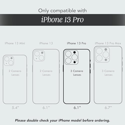Image of COCOMII Rectangle for iPhone 13 Pro Case, Aurora Abalone Shell