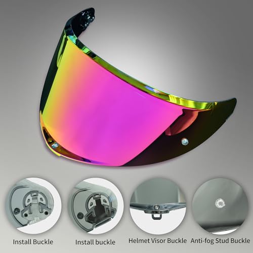 Image of AGV K6 and K6S Visor (Rose red)