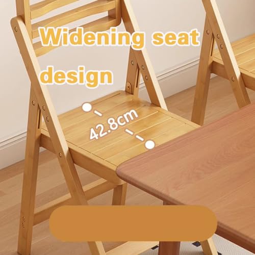Chaise d'appoint pliante en bambou : solution gain de place pour studio - 6